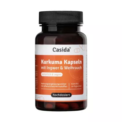 Cápsulas de cúrcuma + gengibre + olíbano, alta dosagem, 90 peças Cápsulas de cúrcuma + gengibre + olíbano, alta dosagem, 90 peças