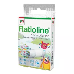 RATIOLINE Gessos para crianças cortados no tamanho 6 cmx1 m, 10 unidades
