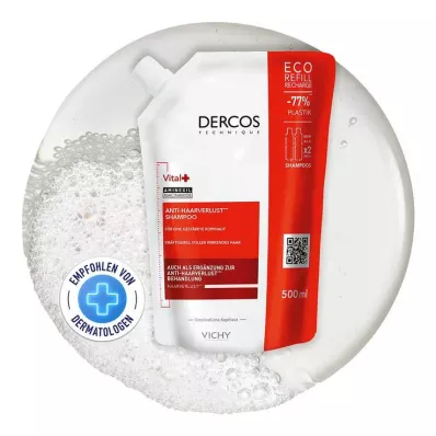 VICHY DERCOS Champô Vitality + embalagem de recarga, 500 ml VICHY DERCOS Champô Vitality + embalagem de recarga, 500 ml