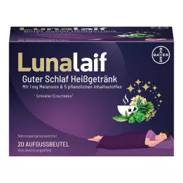 LUNALAIF Saqueta de bebida quente Good Sleep, 20 unidades