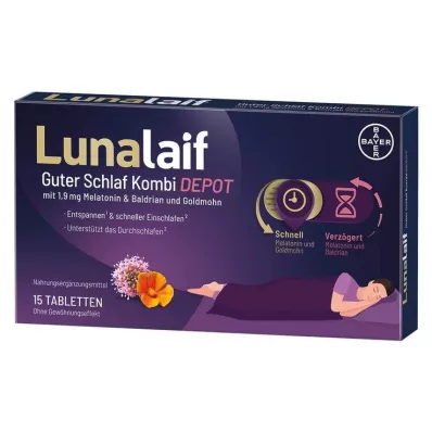 LUNALAIF Comprimidos Good Sleep Combi Depot, 15 unidades