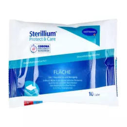 STERILLIUM Protect &amp; Care toalhetes desinfectantes para superfícies, 10 unidades