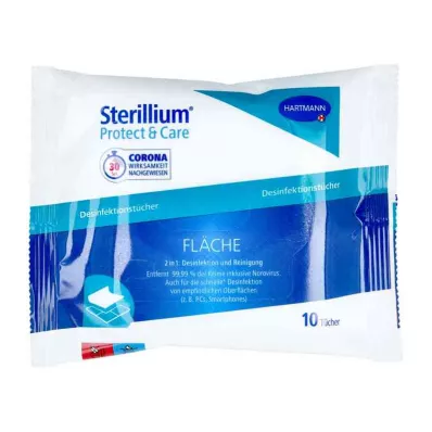 Sterillium Protect & Toalhetes desinfetantes de superfície Care (10 peças) Sterillium Protect & Toalhetes desinfetantes de superfície Care (10 peças)