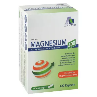 MAGNESIUM Cápsulas de 400 mg, 120 unid MAGNESIUM Cápsulas de 400 mg, 120 unid