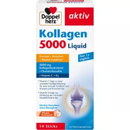 DOPPELHERZ Bastões Líquidos Collagen 5000, 14X10 ml