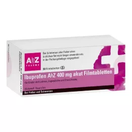 IBUPROFEN AbZ 400 mg comprimidos revestidos por película agudos, 50 unidades