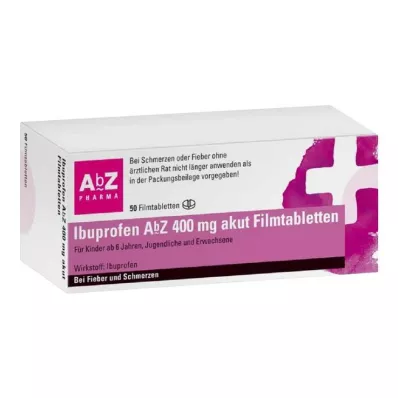 IBUPROFEN AbZ 400 mg comprimidos revestidos por película agudos, 50 unidades IBUPROFEN AbZ 400 mg comprimidos revestidos por película agudos, 50 unidades