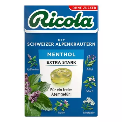 RICOLA o.Z.Box rebuçados extra fortes de mentol, 50 g RICOLA o.Z.Box rebuçados extra fortes de mentol, 50 g