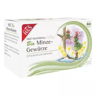 H&S Saco Filtrante de Chá de Inverno Orgânico Menta Especiarias (20x2,0 g) H&S Saco Filtrante de Chá de Inverno Orgânico Menta Especiarias (20x2,0 g)