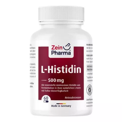 L-HISTIDIN Cápsulas de 500 mg, 60 unidades