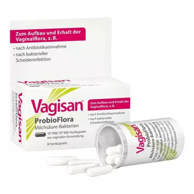 VAGISAN Cápsulas vaginais de bactérias lácticas ProbioFlora, 8 unid VAGISAN Cápsulas vaginais de bactérias lácticas ProbioFlora, 8 unid