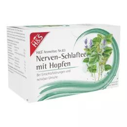 H&amp;S Chá para nervos e sono com lúpulo Saco de filtro, 20X1,5 g