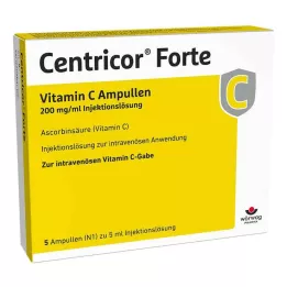 CENTRICOR Forte Vitamin C Amp. 200 mg/ml Solução injetável, 5X5 ml