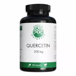 GREEN NATURALS Cápsulas de dose elevada de 500 mg de quercetina, 180 unidades