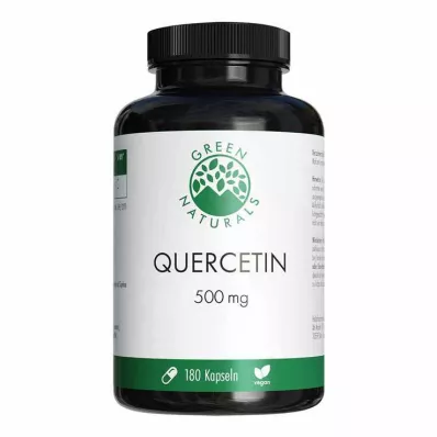 Green Naturals Quercetina 500 mg cápsulas de alta dose, 180 peças Green Naturals Quercetina 500 mg cápsulas de alta dose, 180 peças