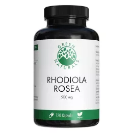 GREEN NATURALS Rhodiola Rosea 500 mg cápsulas de dose elevada, 120 unid