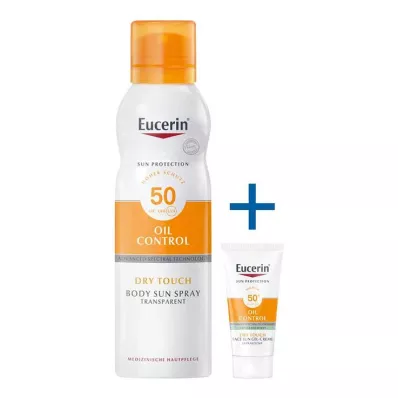 EUCERIN Sun Oil Control Body Transp.Aerosol LSF 50, 200 ml EUCERIN Sun Oil Control Body Transp.Aerosol LSF 50, 200 ml