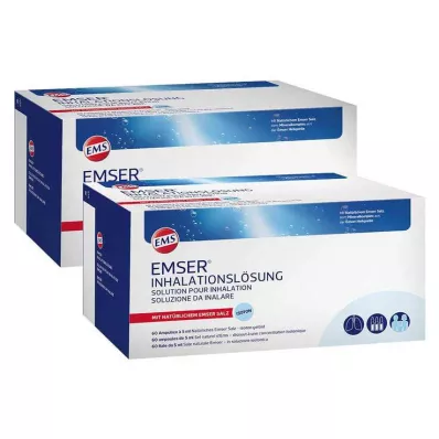 Solução de inalação Emser, 2x60 unidades Solução de inalação Emser, 2x60 unidades