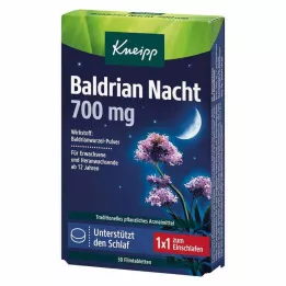 KNEIPP Valerian night 700 mg comprimidos revestidos por película, 30 unid