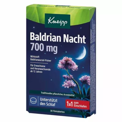 KNEIPP Valerian night 700 mg comprimidos revestidos por película, 30 unid KNEIPP Valerian night 700 mg comprimidos revestidos por película, 30 unid