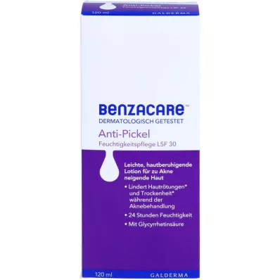 BENZACARE Hidratante anti-espinhas SPF 30, 120 ml