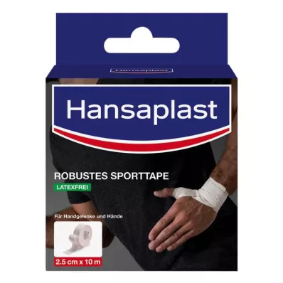 Fita desportiva robusta Hansaplast 2,5 cmx10 m branca, 1 peça Fita desportiva robusta Hansaplast 2,5 cmx10 m branca, 1 peça