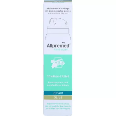 ALLPREMED especialista de mãos REPAIR Creme de espuma de azeitona, 100 ml