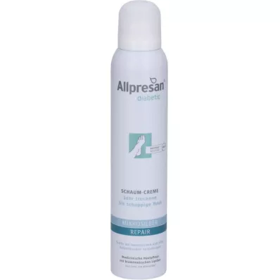 ALLPRESAN Creme de espuma Microsilver+Repair para diabéticos, 200 ml