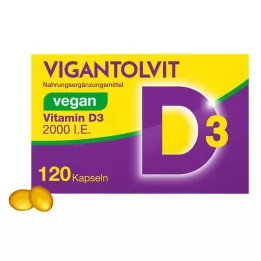 VIGANTOLVIT 2000 U.I. Vitamin D3 vegan soft capsules, 120 pcs