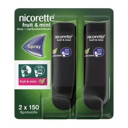 NICORETTE Fruta & Menta Spray 1 mg/spray NFC, 2 unid