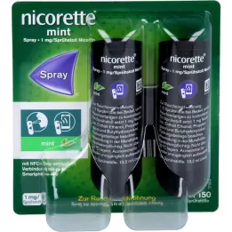 NICORETTE Spray de menta 1 mg/spray shot NFC, 2 unid