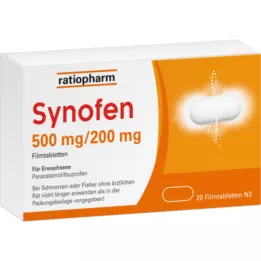 SYNOFEN Comprimidos revestidos por película de 500 mg/200 mg, 20 unidades