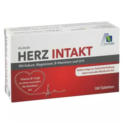 HERZ INTAKT com potássio+magnésio+B-vitaminas comprimidos, 180 unid