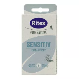 RITEX PRO NATURE SENSITIV Preservativos veganos, 8 unidades
