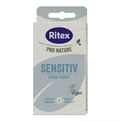 RITEX PRO NATURE SENSITIV Preservativos veganos, 8 unidades