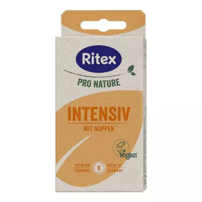 RITEX PRO NATURE INTENSIV Preservativos veganos, 8 unidades