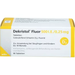DEKRISTOL Fluorine 500 U.I./0,25 mg comprimidos, 90 unid