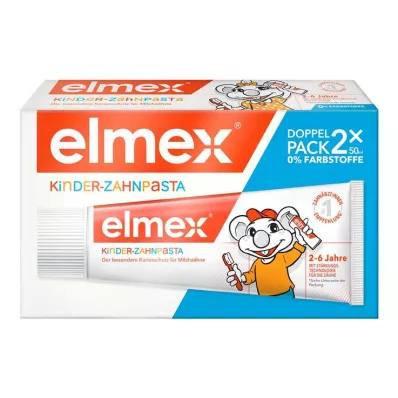 ELMEX Pasta de dentes para crianças 2-6 anos Duo Pack, 2X50 ml