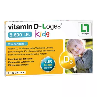 VITAMIN D-LOGES 5.600 U.I. Kids Chewable Tablets, 15 pcs VITAMIN D-LOGES 5.600 U.I. Kids Chewable Tablets, 15 pcs