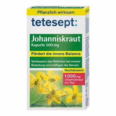 TETESEPT Erva de São João 500 mg Cápsulas, 60 Cápsulas
