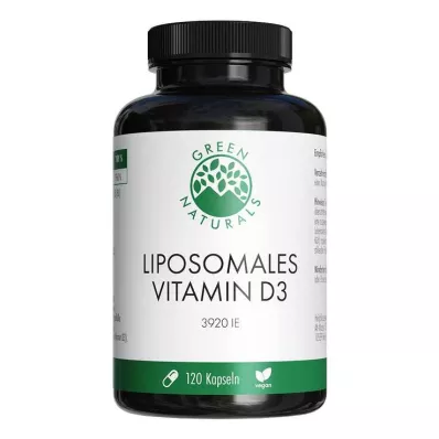 Green Naturals Cápsulas lipossomais de vitamina D3 em altas doses, 120 peças