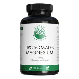 GREEN NATURALS Cápsulas vegetais lipossómicas de citrato de magnésio, 120 unid