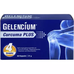 GELENCIUM Curcuma Plus dose elevada com cápsulas de vitamina C, 60 Cápsulas