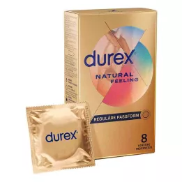DUREX Preservativos de toque natural, 8 unidades