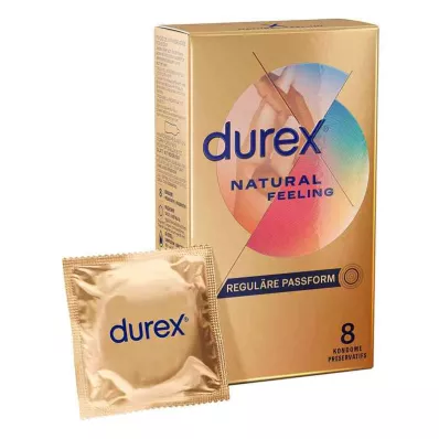 DUREX Preservativos de toque natural, 8 unidades DUREX Preservativos de toque natural, 8 unidades