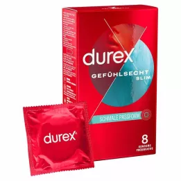 DUREX Preservativos Sensitive Slim, 8 unidades