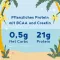 VEGAN MUSCLE Proteína de baunilha e clara de ovo + creatina em pó, 600 g