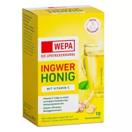 WEPA Gengibre+Mel+Vitamina C em pó, 10X10 g