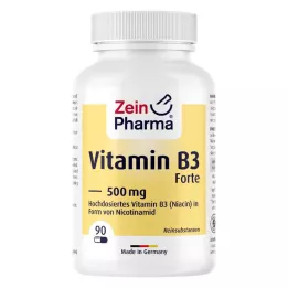 VITAMIN B3 FORTE Niacina 500 mg cápsulas, 90 unid