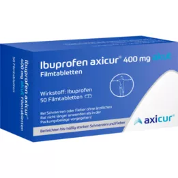 IBUPROFEN axicur 400 mg acute comprimidos revestidos por película, 50 unid